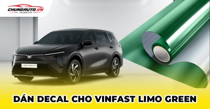 Dán decal cho xe Vinfast Limo Green