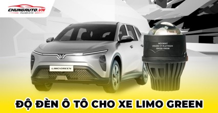 Độ đèn cho xe Vinfast Limo Green