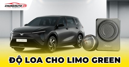 Độ loa cho Vinfast Limo Green