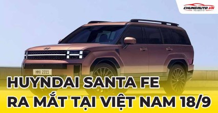 Hyundai Việt Nam ra mắt mẫu xe SantaFe thế hệ mới tháng 9/2024