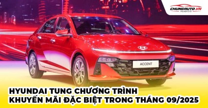 Hyundai tung chương trình khuyến mãi đặc biệt trong tháng 09/2025