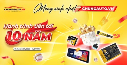 Chương trình khuyến mãi giảm sâu "Mừng ChungAuto sinh nhật - Hành trình tiến tới 10 năm"