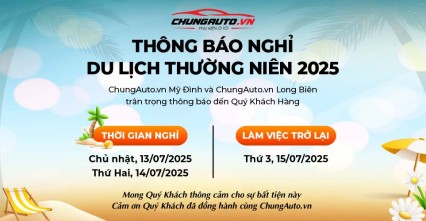 ChungAuto thông báo nghỉ du lịch thường niên 2025