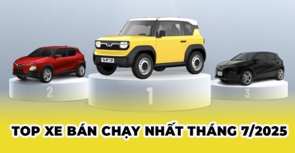 Top 10 ô tô bán chạy nhất tháng 7/2025 tại Việt Nam