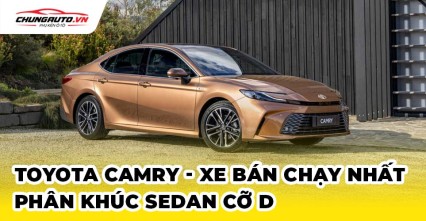 Toyota Camry là xe bán chạy nhất phân khúc tại Việt Nam 2024