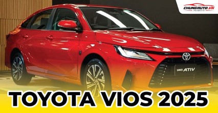 Toyota Vios 2025: Thông số kỹ thuật, giá bán, ngày ra mắt