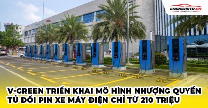 V-Green triển khai mô hình nhượng quyền tủ đổi pin xe máy điện chỉ từ 210 triệu