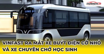 Vinfast EB 6 ra mắt: Xe buýt điện cỡ nhỏ cùng phiên bản xe chuyên chở học sinh