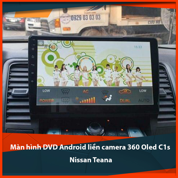 Màn hình DVD Android liền camera 360 Oled C1s cho Nissan Teana