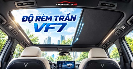 Độ rèm trần VF7 nâng cấp tiện nghi cho xe trần kính
