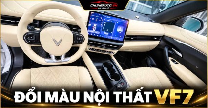 Đổi màu nội thất VF7 nâng cấp không gian xe theo phong cách riêng