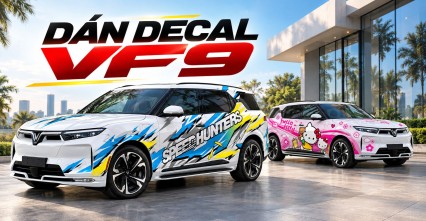 Dán decal VF9 cách cá nhân hóa ngoại thất mà không cần sơn lại