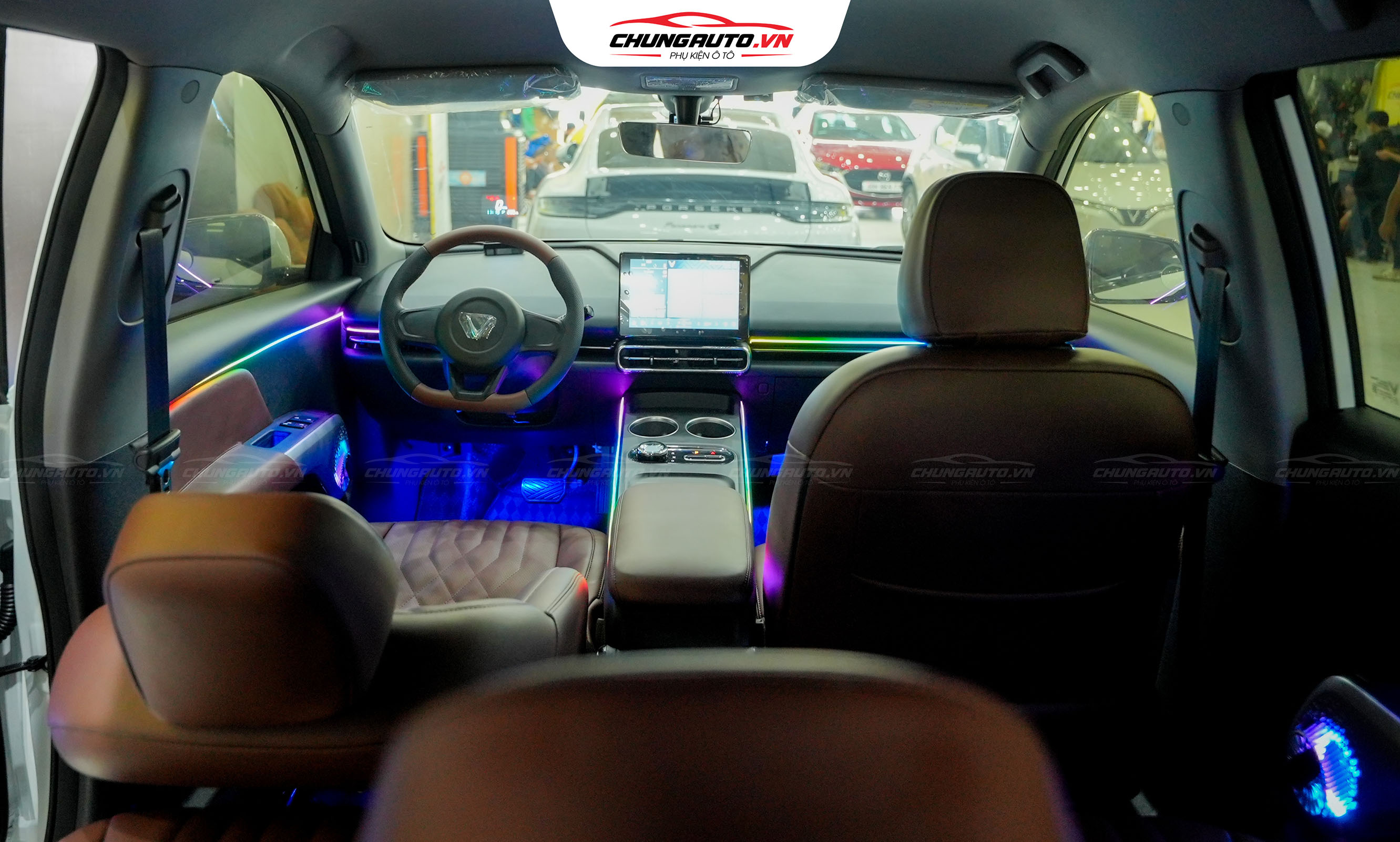 Đèn led nội thất cho Vinfast Limo Green