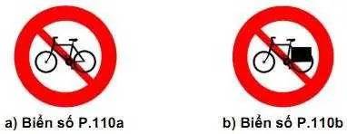 Biến cấm xe đạp và xe đạp thô