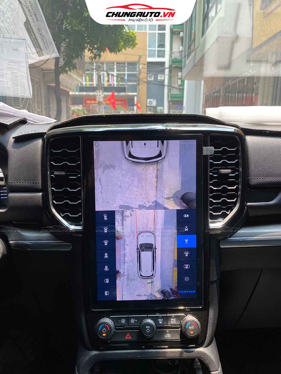 Camera 360 Texpad Zone 4 lắp đặt trên xe Ford Everest