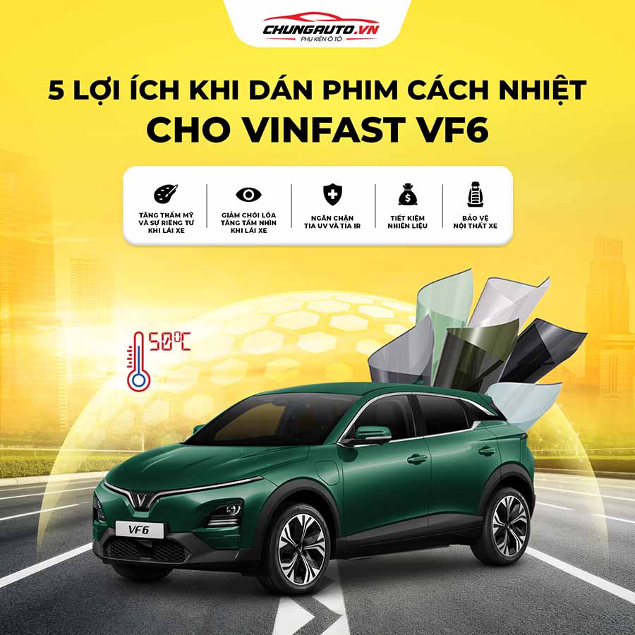 Lợi ích dán phim cách nhiệt cho Vinfast VF6