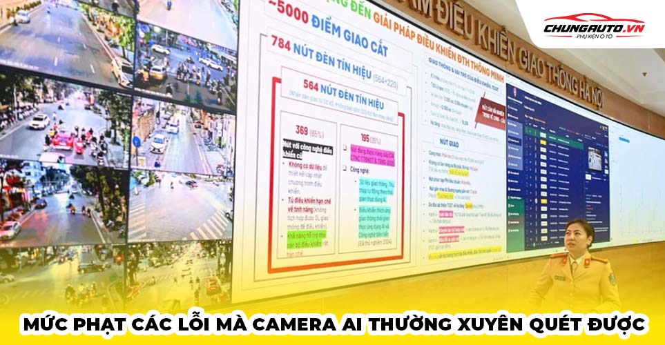 Các lỗi vi phạm mà camera Ai thường xuyên quét được