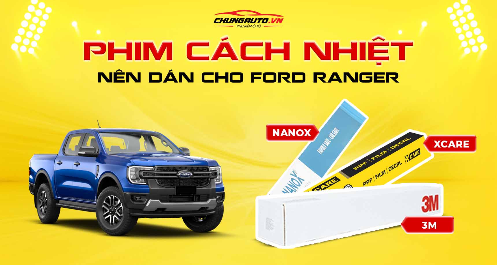Dán phim cách nhiệt cho Ford Ranger