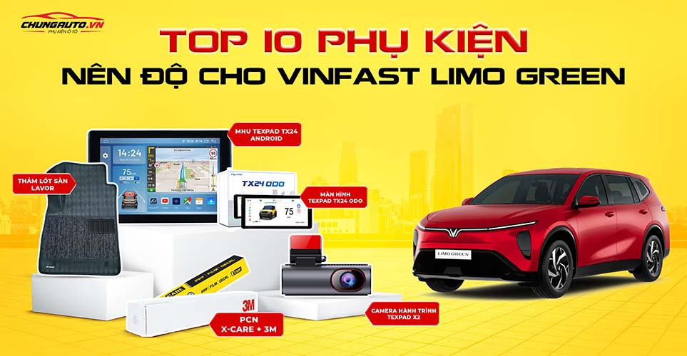 Tổng hợp phụ kiện độ cho Vinfast Limo Green