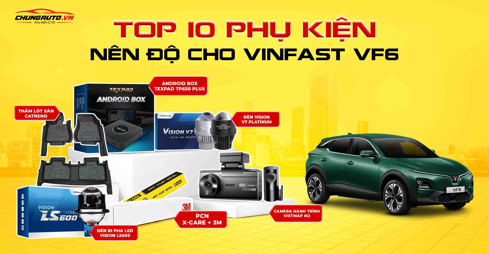 Tổng hợp phụ kiện độ Vinfast VF6