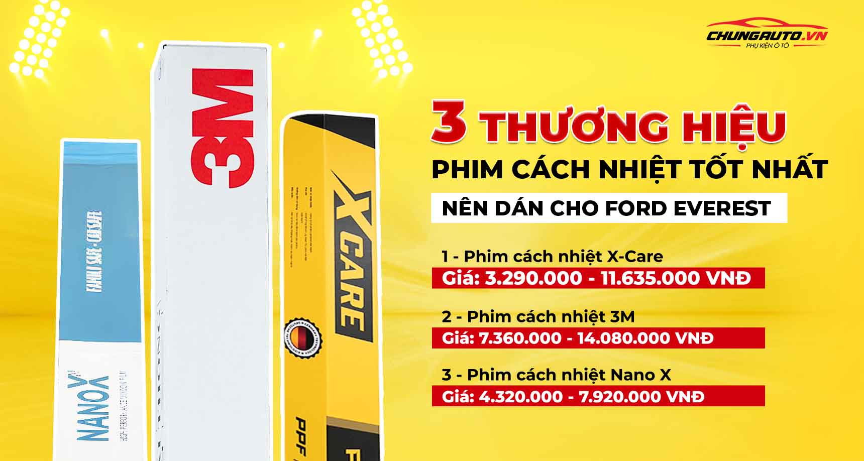 phim cách nhiệt cho Ford Everest