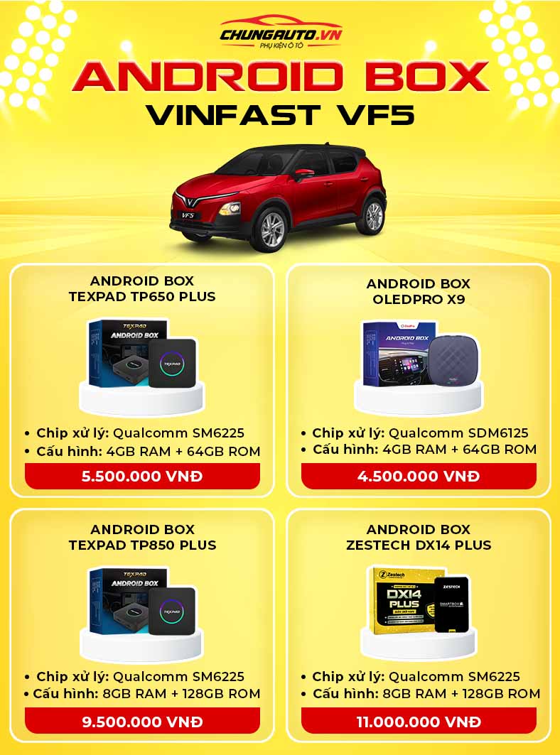 Android Box cho Vinfast VF5
